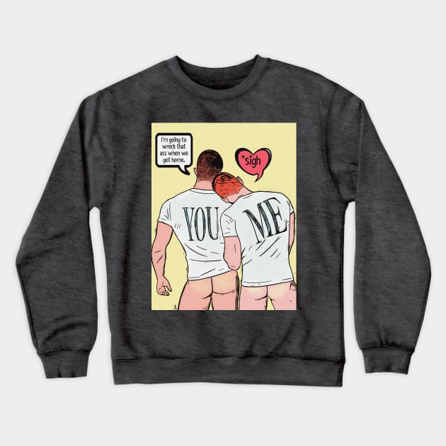 You & Me Comic Crewneck Sweatshirt by JasonLloyd